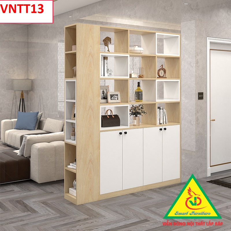 TỦ KỆ TRANG TRÍ KIÊM VÁCH NGĂN VNTT13 - Nội thất lắp ráp Viendong Adv