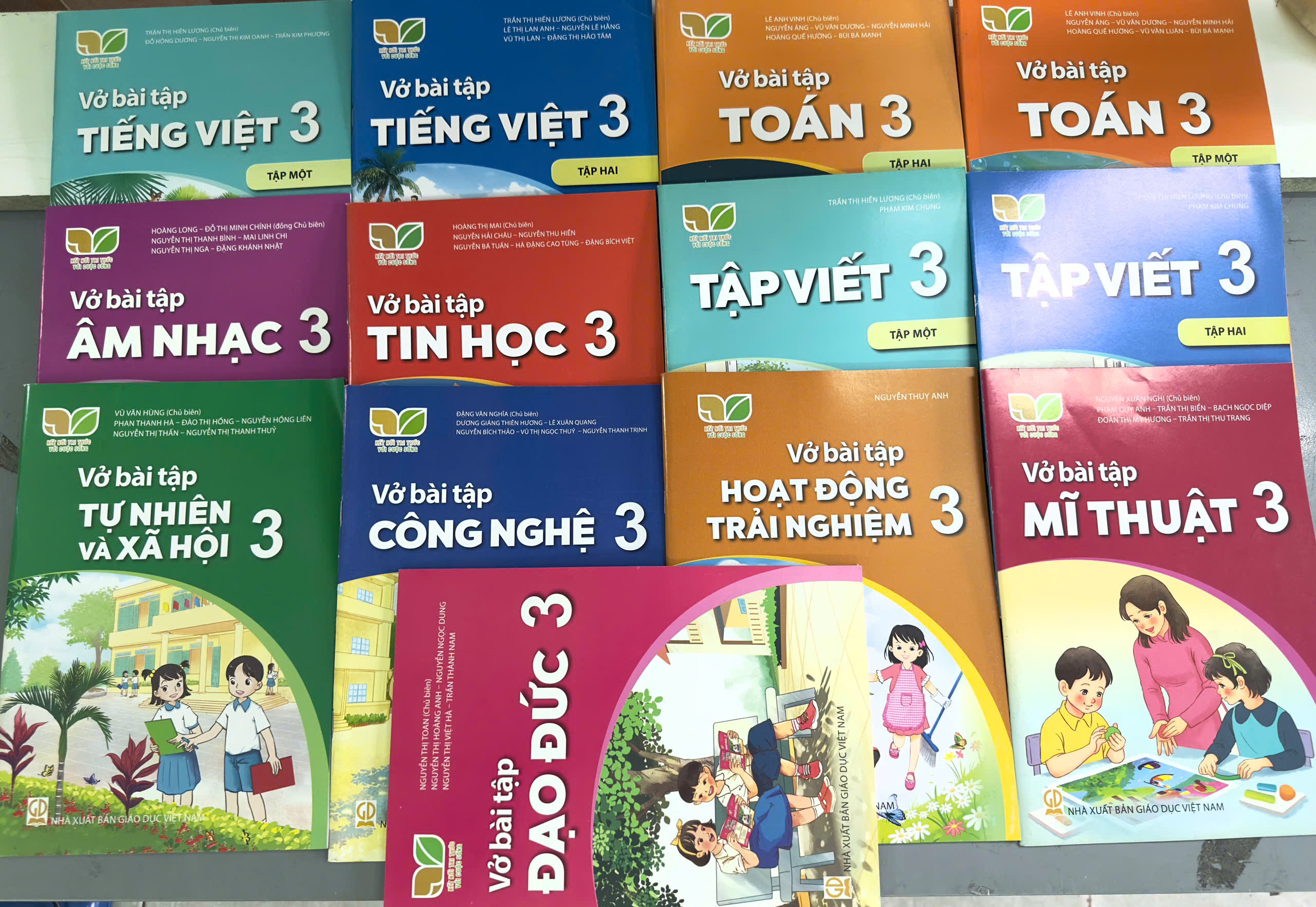 Bộ Vở bài tập Lớp 3- Kết Nối Tri Thức Với Cuộc Sống (13 quyển- Kèm bìa nilong bao sách)
