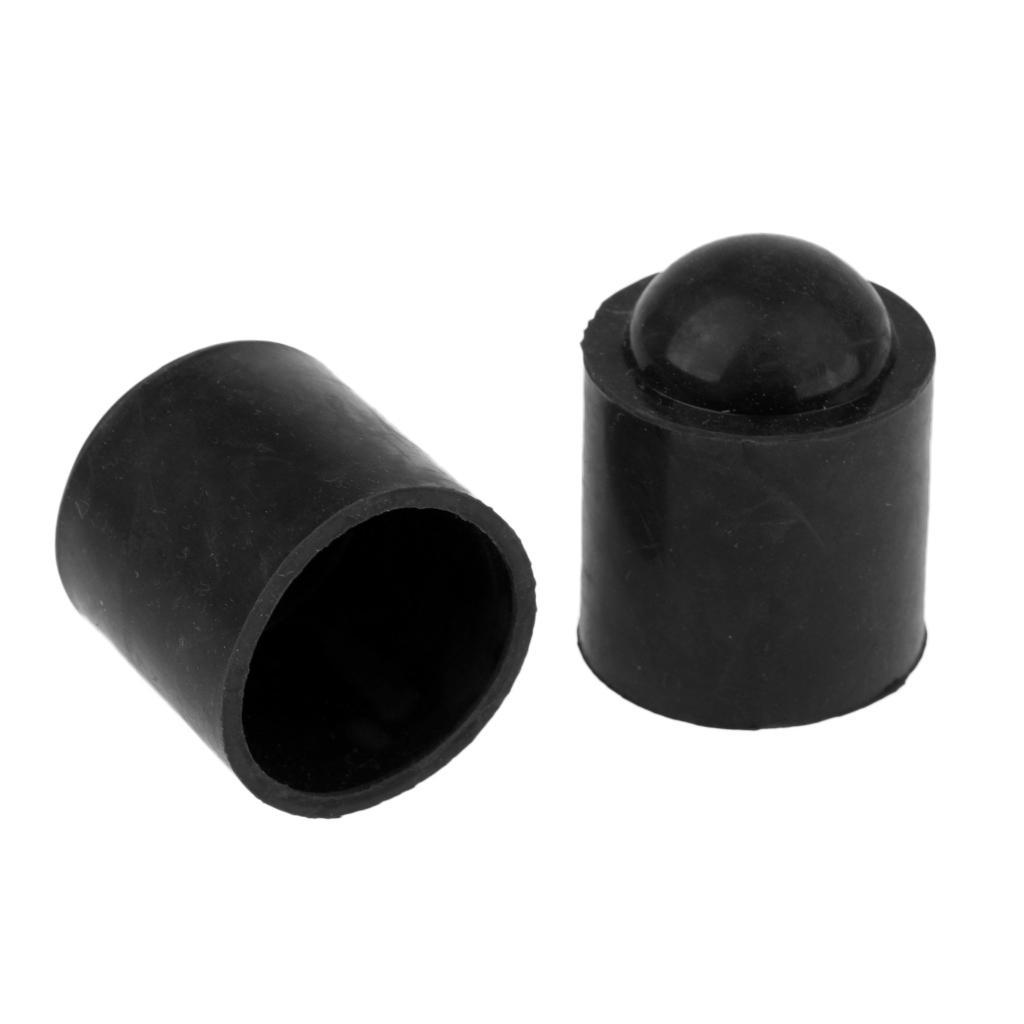 Pack of 10 Pool Cue Tip Protector with Billiard Table Brush Cleaner