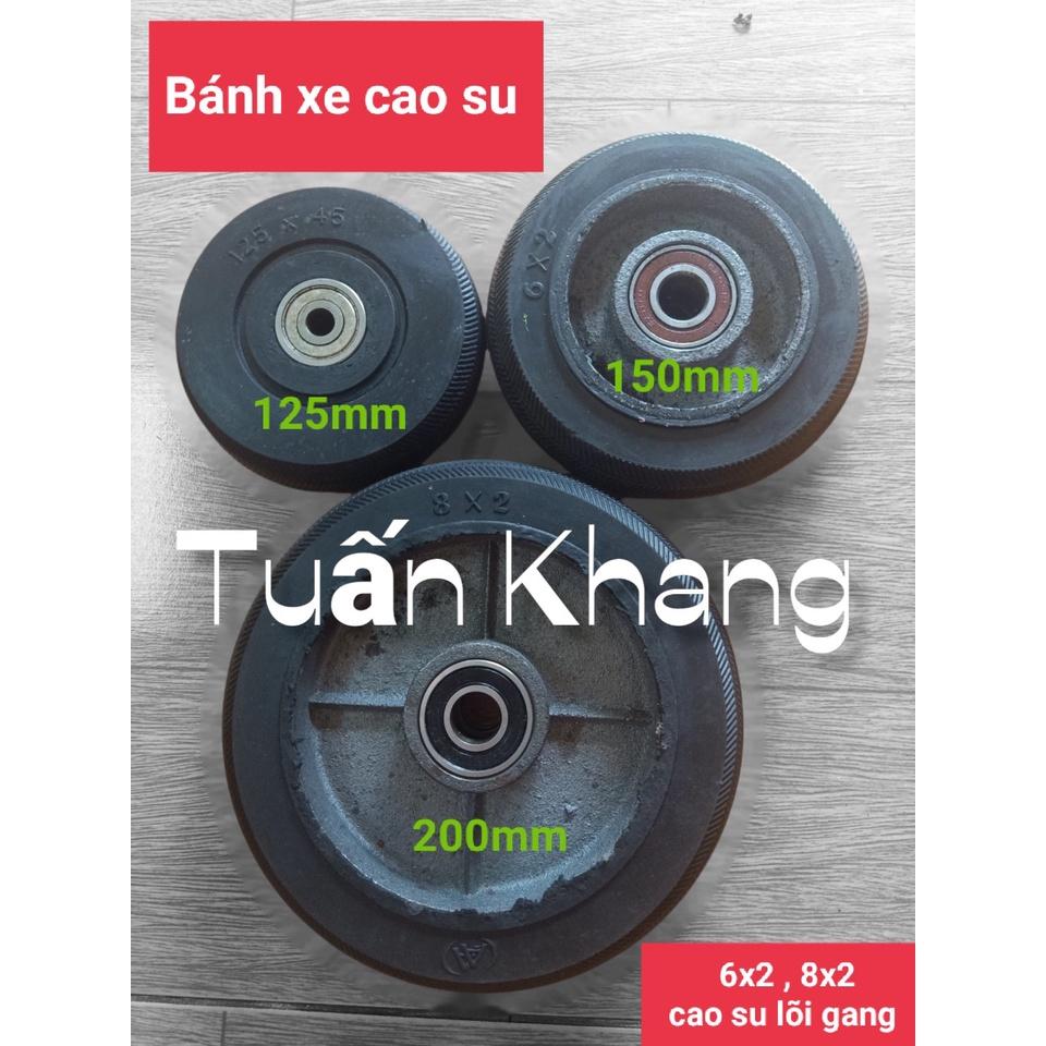 Bánh xe đẩy có vòng bi loại 125mm, 150mm,200mm