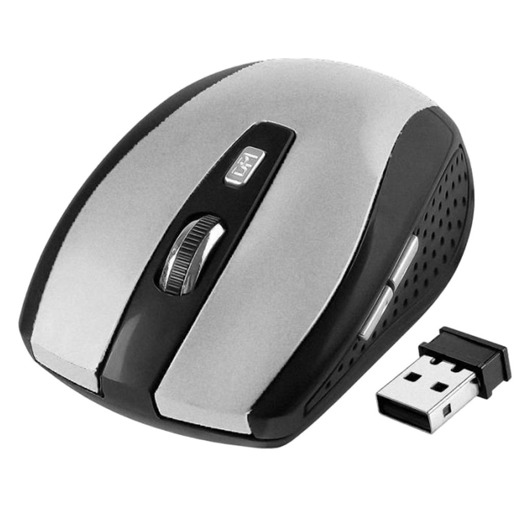 2.4G Wireless Mouse Mini Cordless Optical Mice 6Button 1800DPI For PC