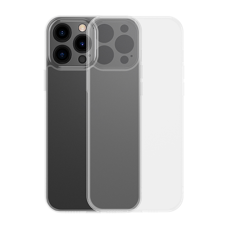 Ốp Lưng Cường Lực Nhám Viền Dẻo Chống Sốc Baseus Frosted Glass Protective Case dùng cho iPhone 13 Series(Full Coverage Tempered Glass Film+Cleaning kit)