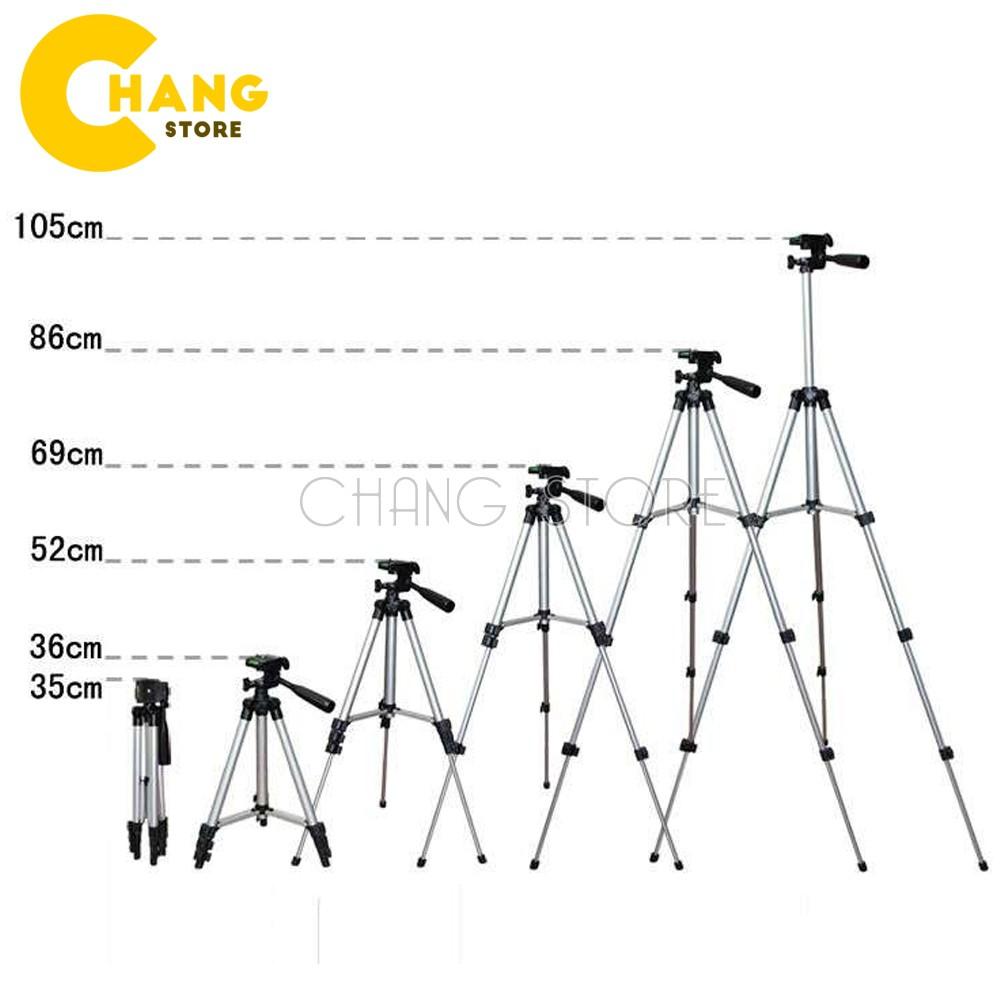 Chân Máy Chụp Ảnh Tripot Tặng Kèm Kẹp Điện Thoại Đa Năng