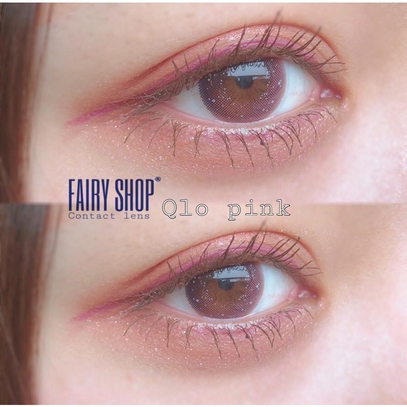 Kính Áp Tròng Qlo Pink 14.0mm - Kính Áp Tròng FAIRY SHOP CONTACT LENS - độ 0 đến 8