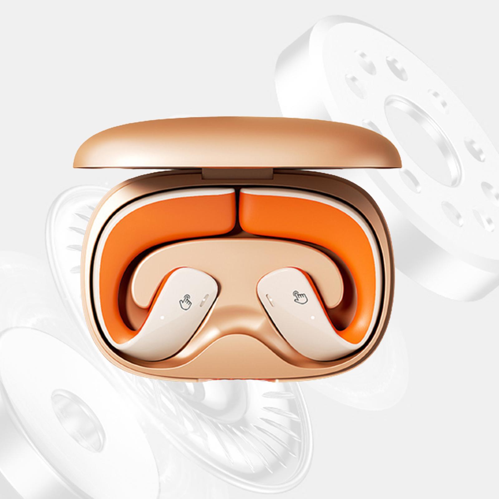 Wireless Clip on Headphones Touch Control V5.3 Earphones for Outdoor Workout