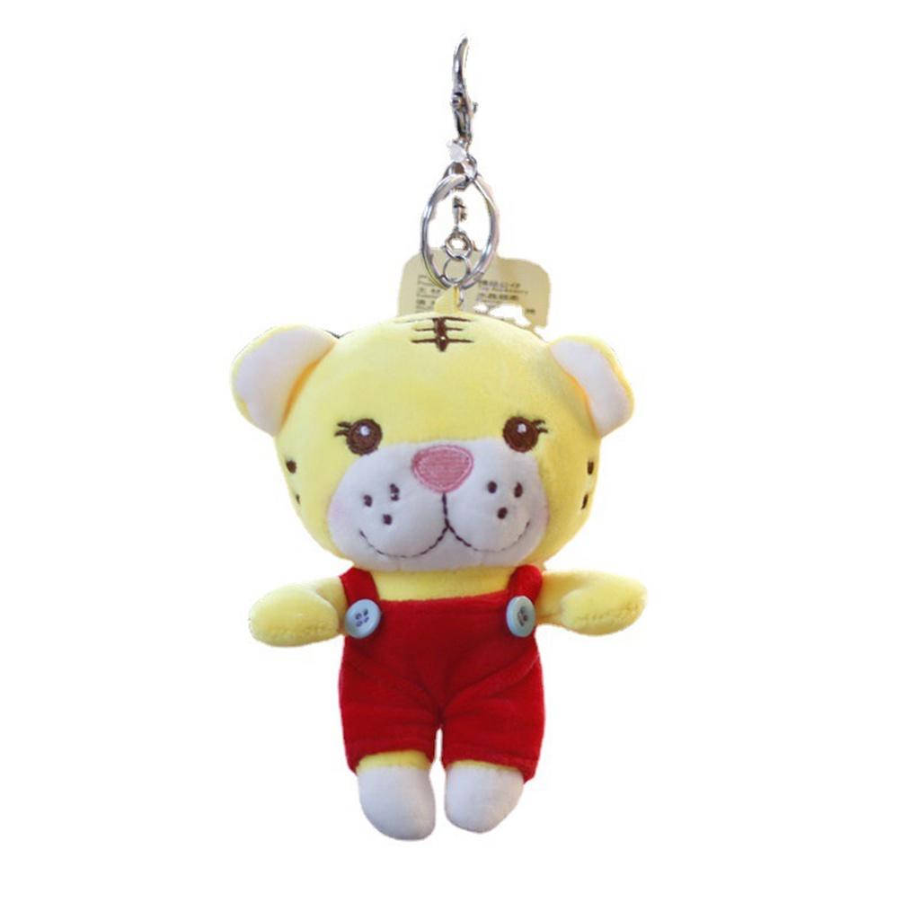 Birthday Gifts Plush Doll Keyring Tiger Bag Hanging Decoration Keyring Skin-friendly for Bag