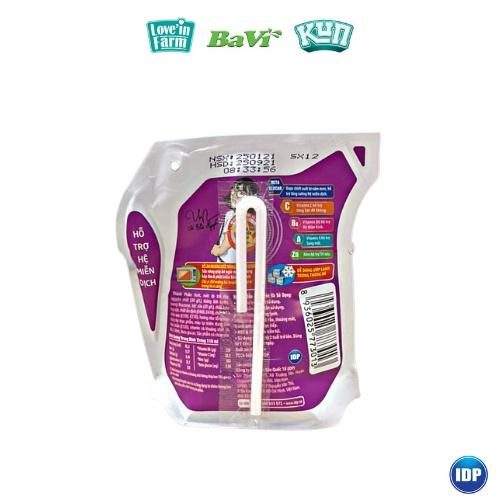 Kun sữa trái cây hương nho thùng 24 túi x 110ml