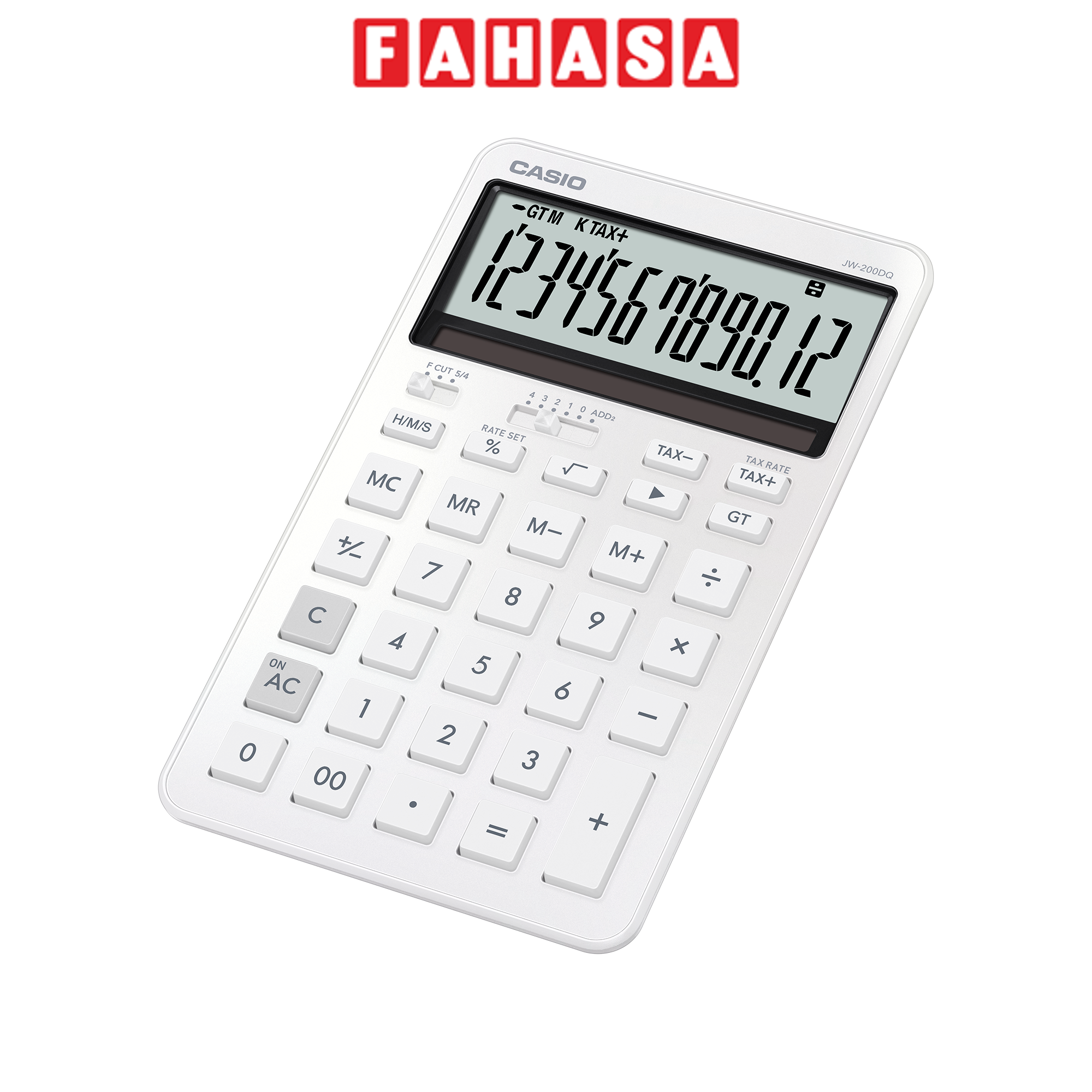 Máy Tính Văn Phòng Casio JW-200DQ-WE-W-DP - Màu Trắng