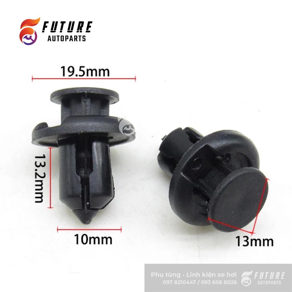 Bộ vít nở, chốt nhựa 6mm/8mm/10mm thông dụng phù hợp cho cản, chắn bùn xe hơi