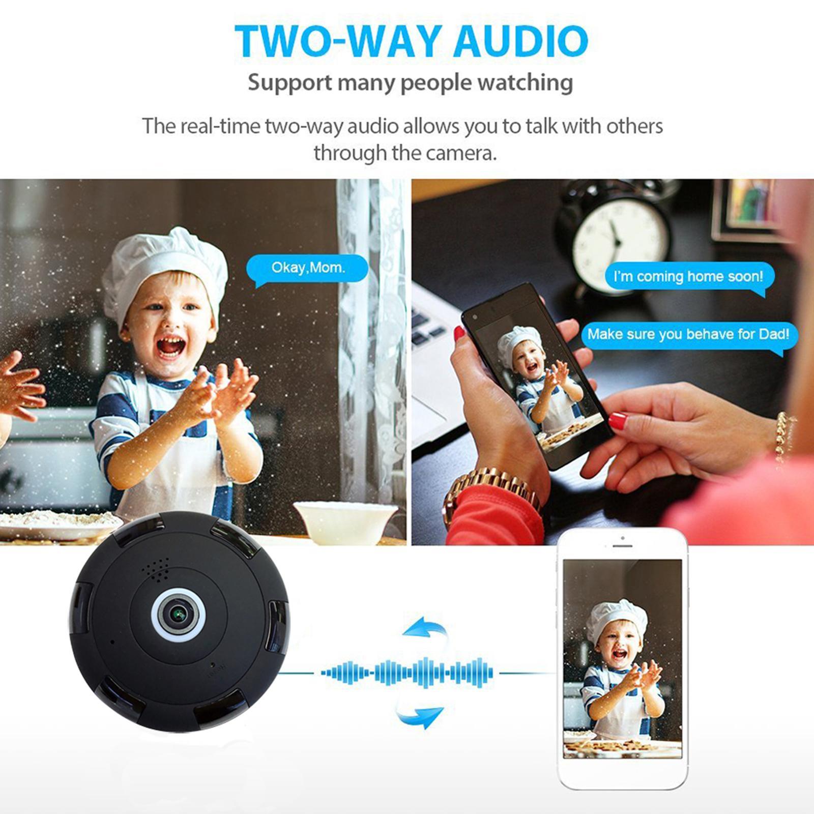 Panoramic Wireless Smart IP Camera Wifi Camera 1080P HD for Elder Baby