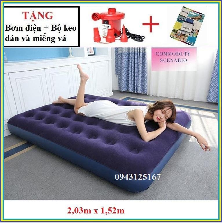 Nệm Hơi Đệm Hơi Cao CấpTặng 1 Bơm điện 203*152*22CM