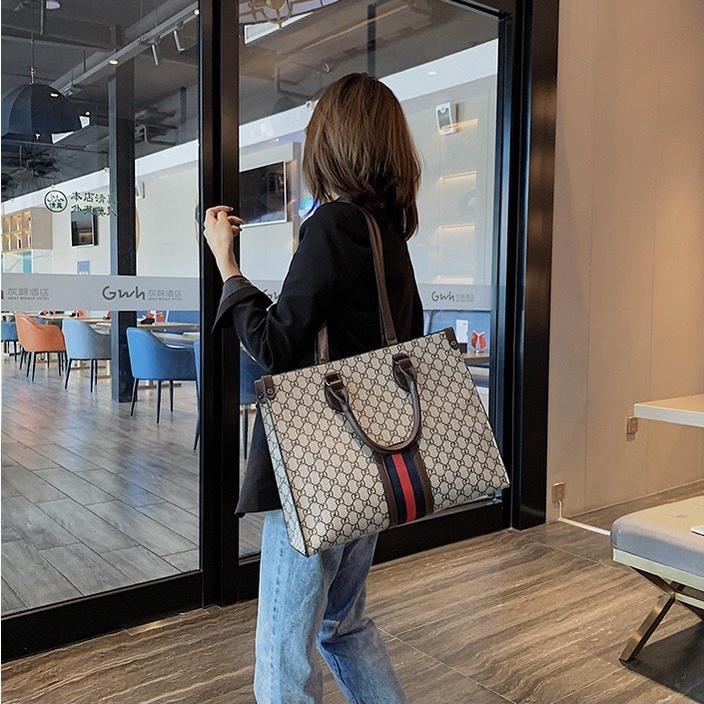 Túi xách công sở size lớn xách tay đeo vai đeo chéo đựng vừa tài liệu giấy a4 latop thoải mái DC497