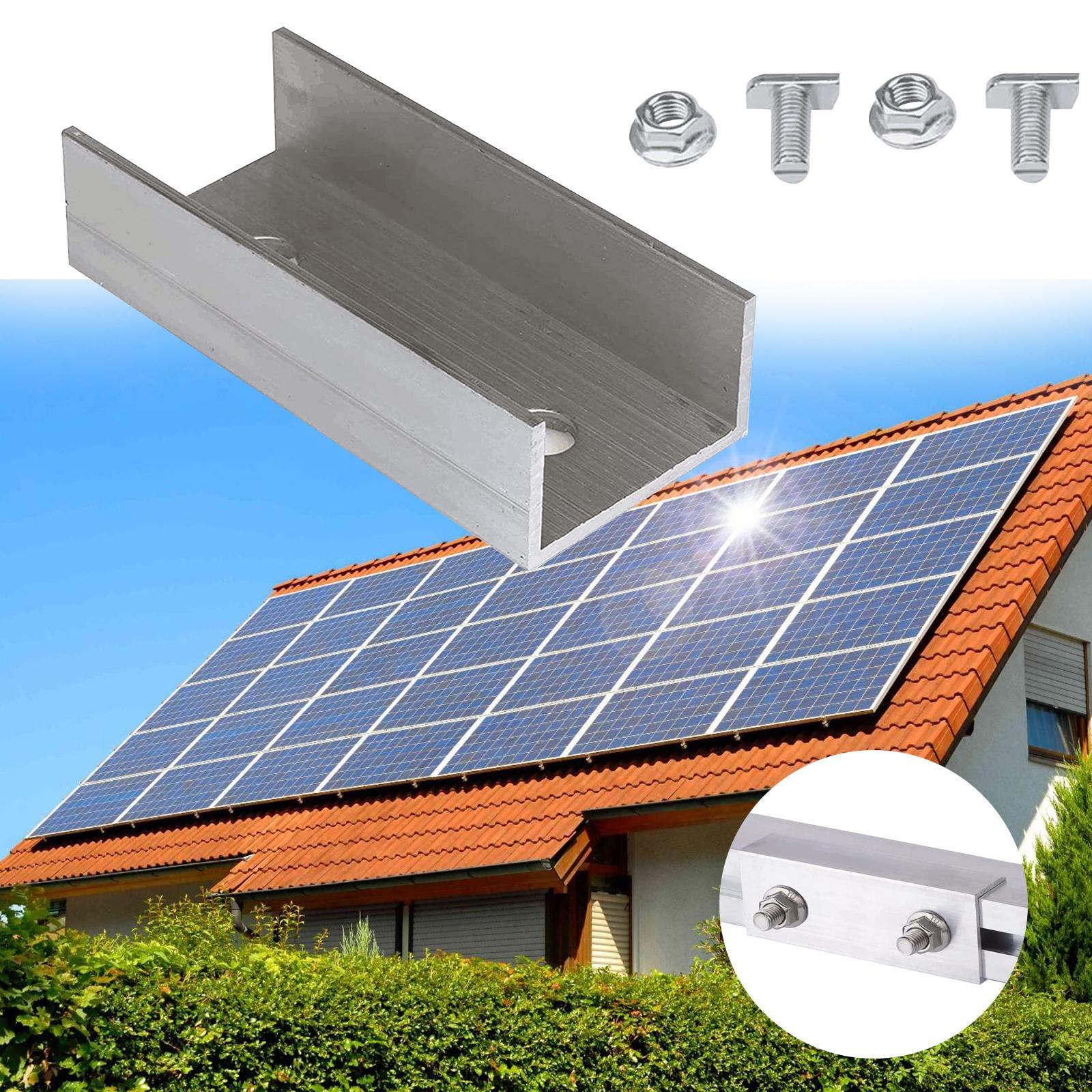 Solar  C Profile Connector Pv Solar Module Mounting