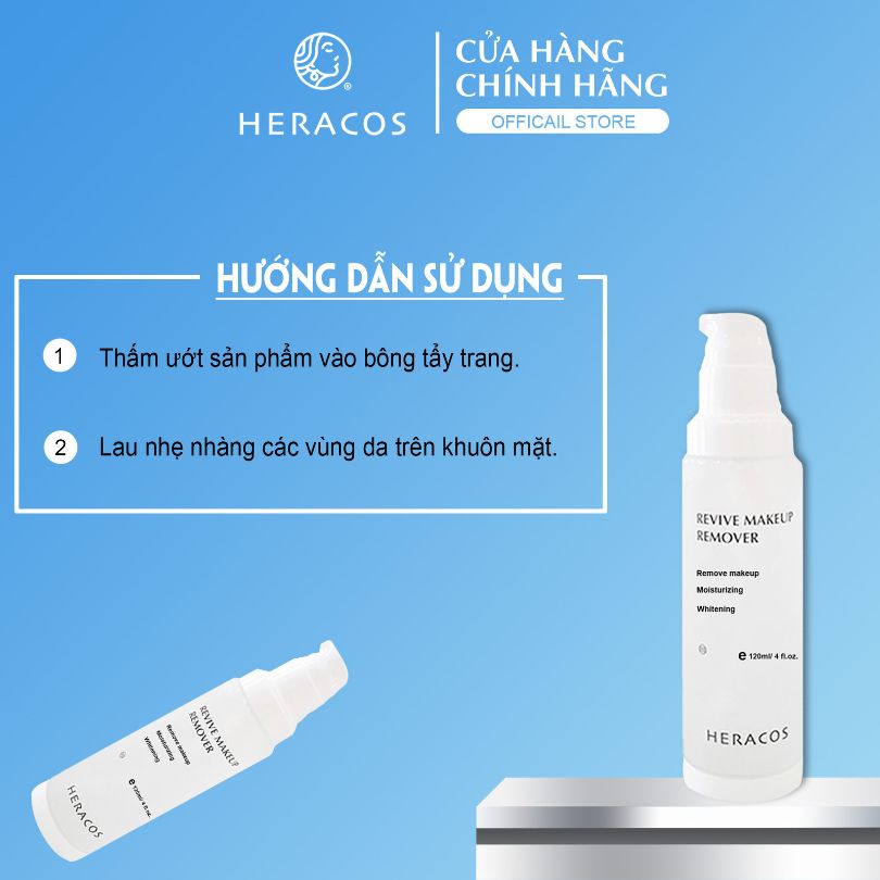 Nước Tẩy Trang Không Cồn, Nước Tẩy Trang Da Dầu Mụn Heracos