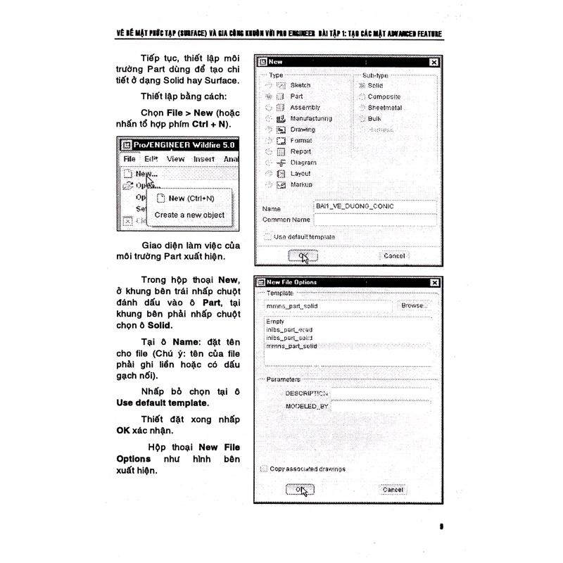 Vẽ Bề Mặt Phức Tạp (Surface) Và Gia Công Khuôn Với Pro Engineer