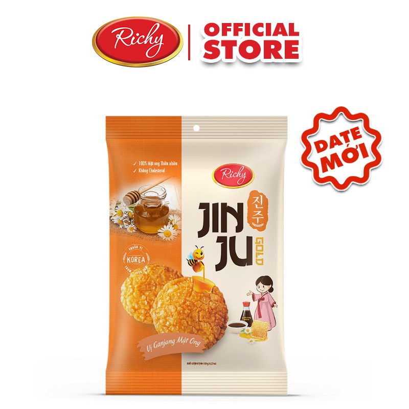 Bánh gạo Jinju Gold hương vị Ganjang mật ong