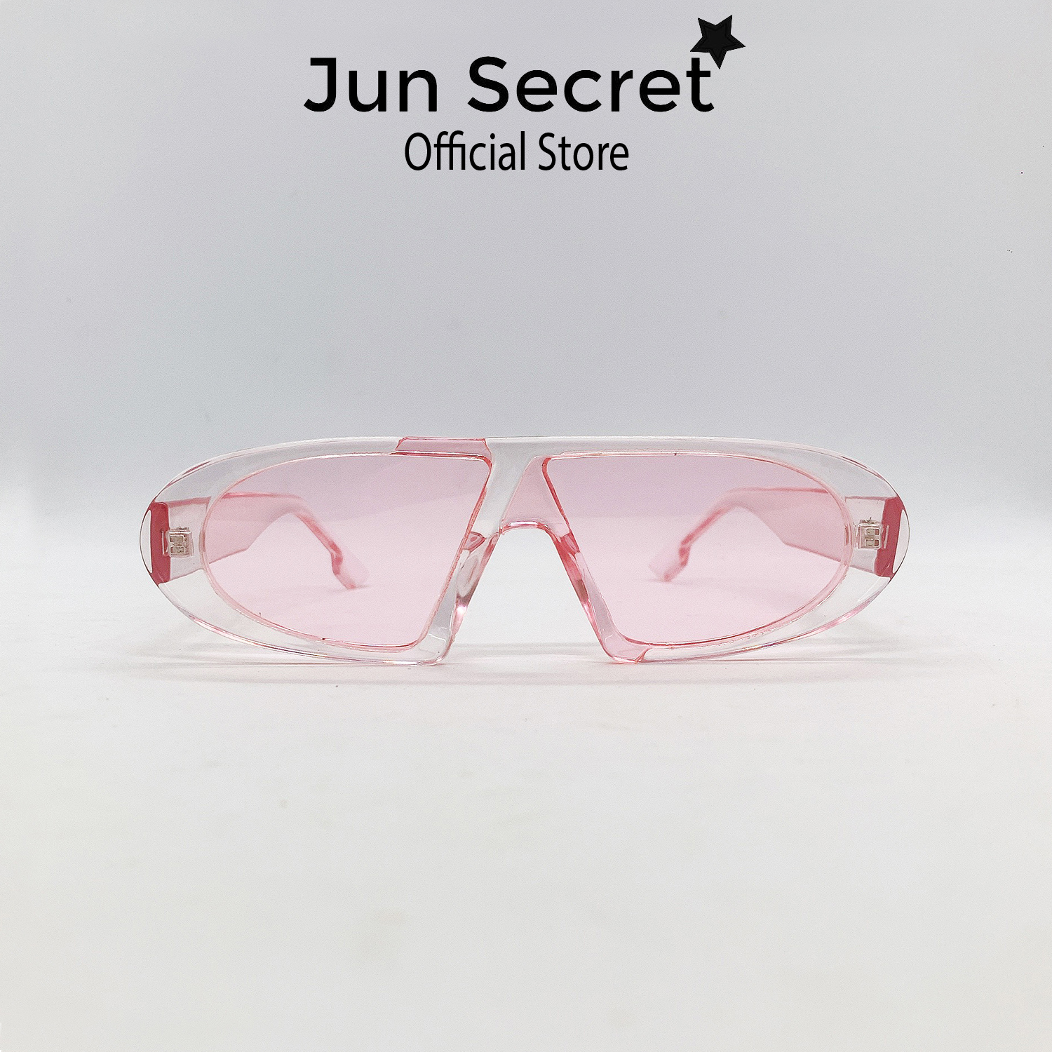 Kính mát nữ thời trang gọng nhựa kiểu dáng độc đáo chống tia UV Jun Secret JS90A65