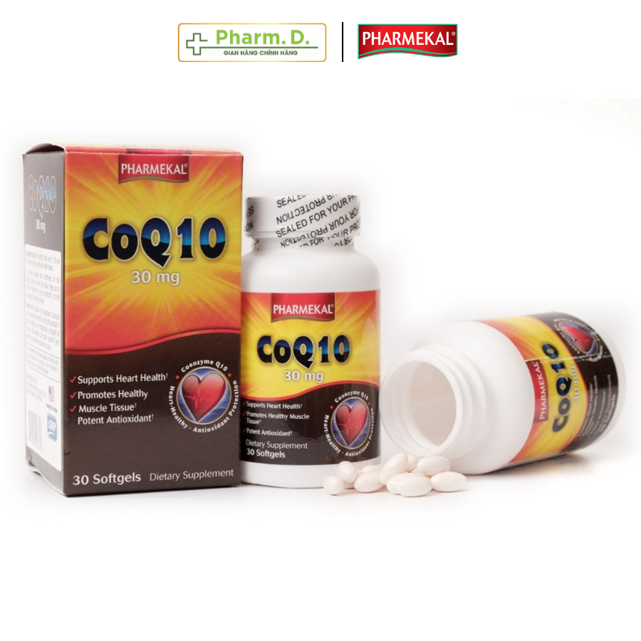 Viên Uống Hỗ Trợ Tim Mạch, Giảm Cholesterol PHARMEKAL Coenzyme Q10 Ngăn Ngừa Lão Hóa