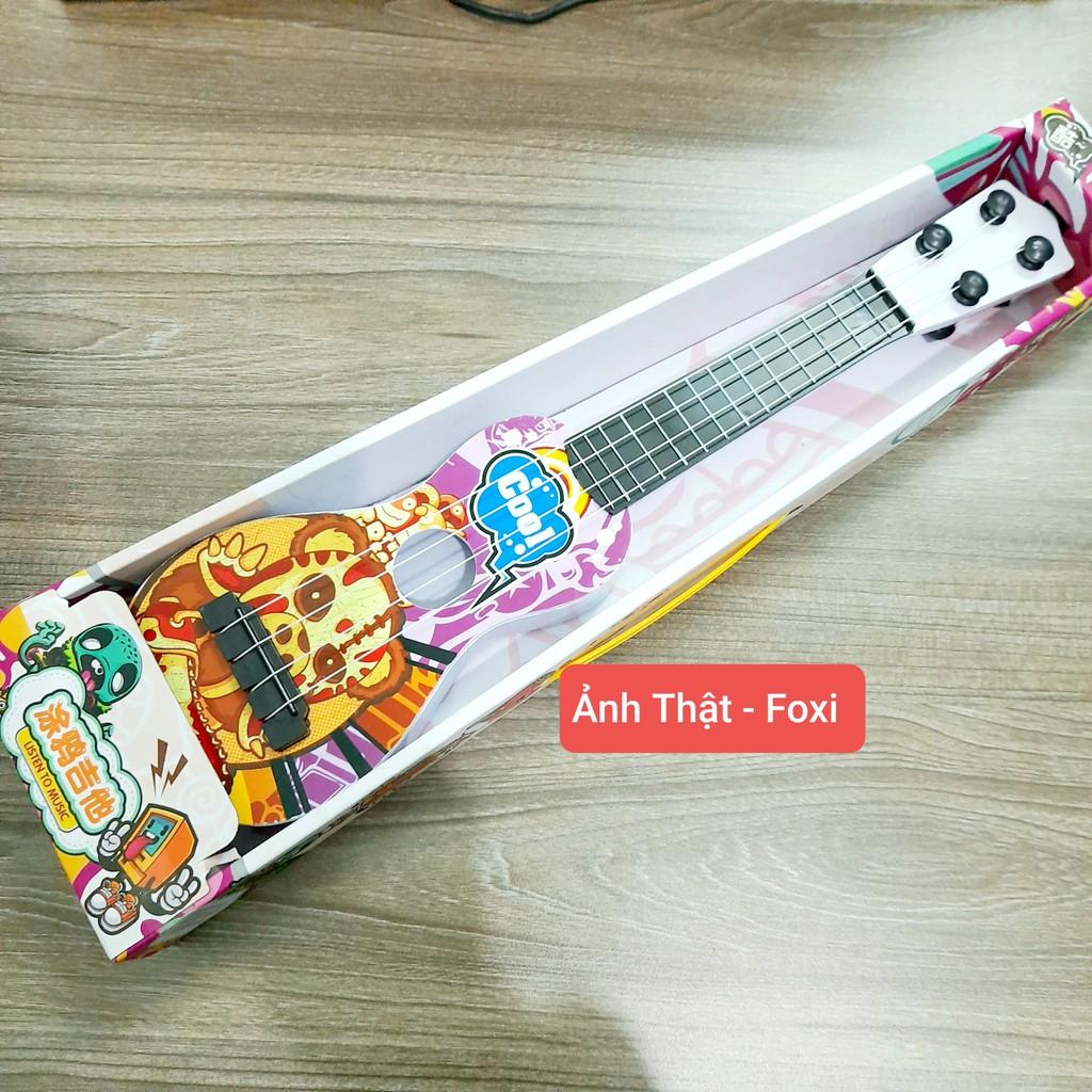 Đồ chơi phát nhạc và nhạc cụ Đàn Guitar Mini Foxi-Ukulele cho bé vừa chơi vừa học phát triển trí tuệ