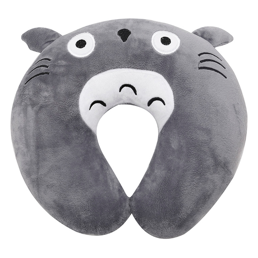 Gối Kê Cổ Du Lịch Văn Phòng Tmark Gấu Totoro - Xám