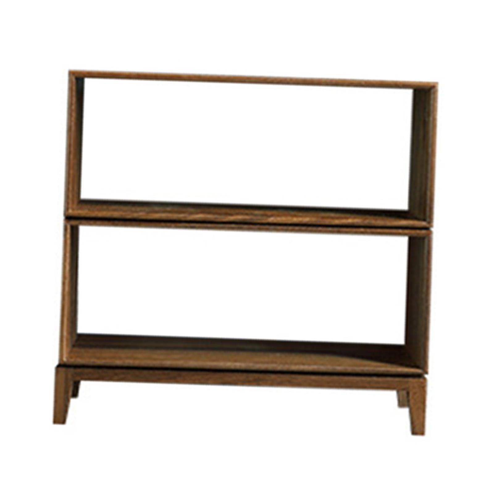 Dollhouse Cupboard Dollhouse Miniature Furniture Wooden DIY Accessory Dual Layer, DIY Model Combination Cabinet for Boys Girls Birthday Gifts