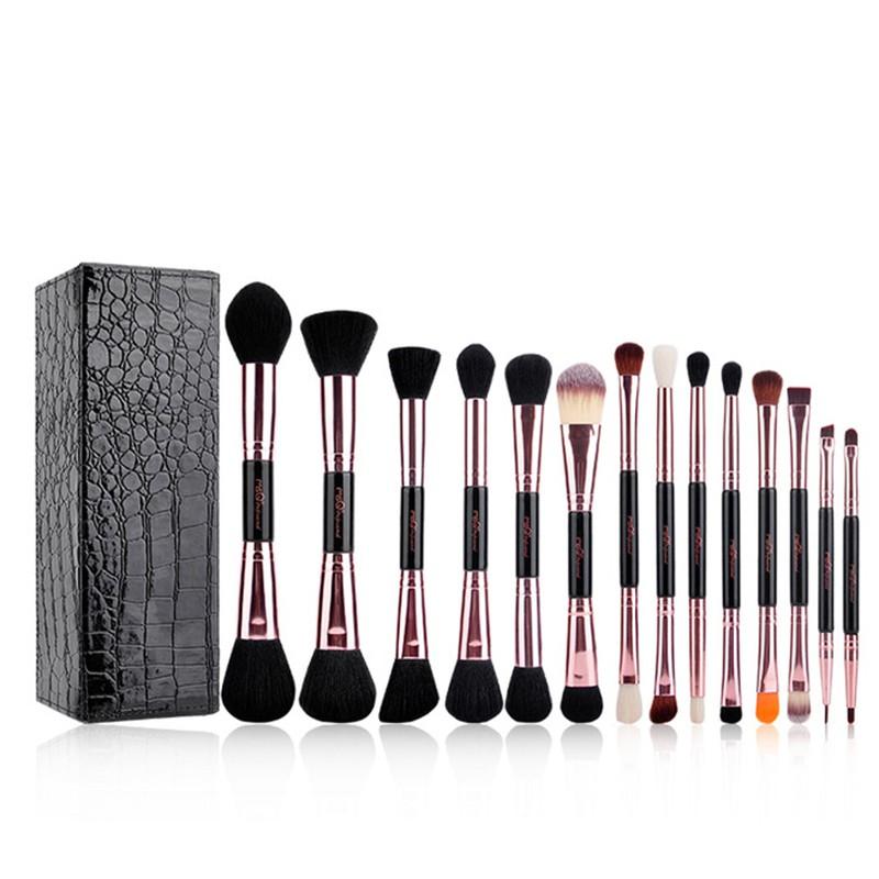 Bộ cọ 2 đầu MSQ New Arrival 14 cái Makeup Brushes Set (lông thú)