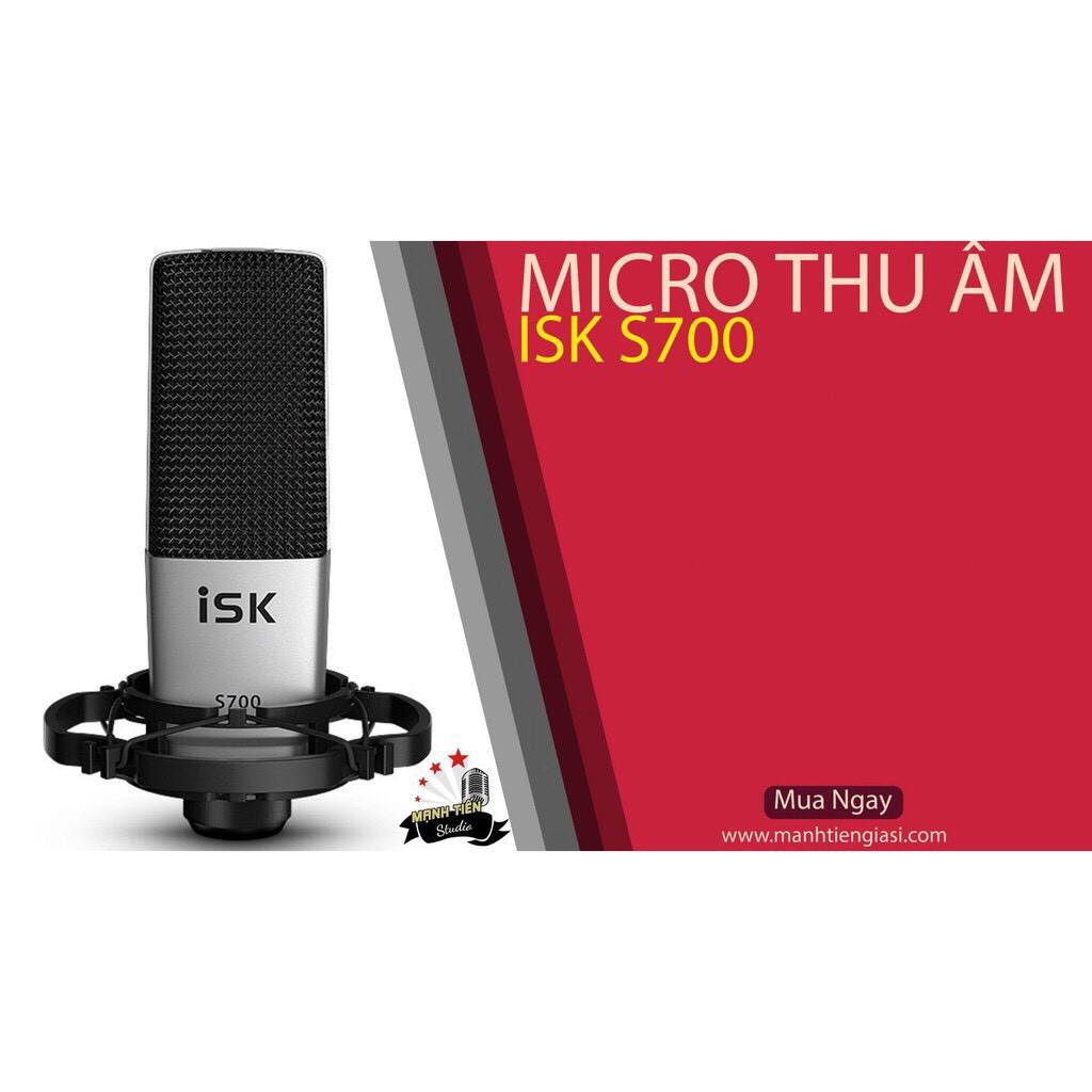 Micro thu âm IKS S700 -hát karaoke, livetream fb,bigo, titok, thu âm - chất lượng chuẩn phòng thu