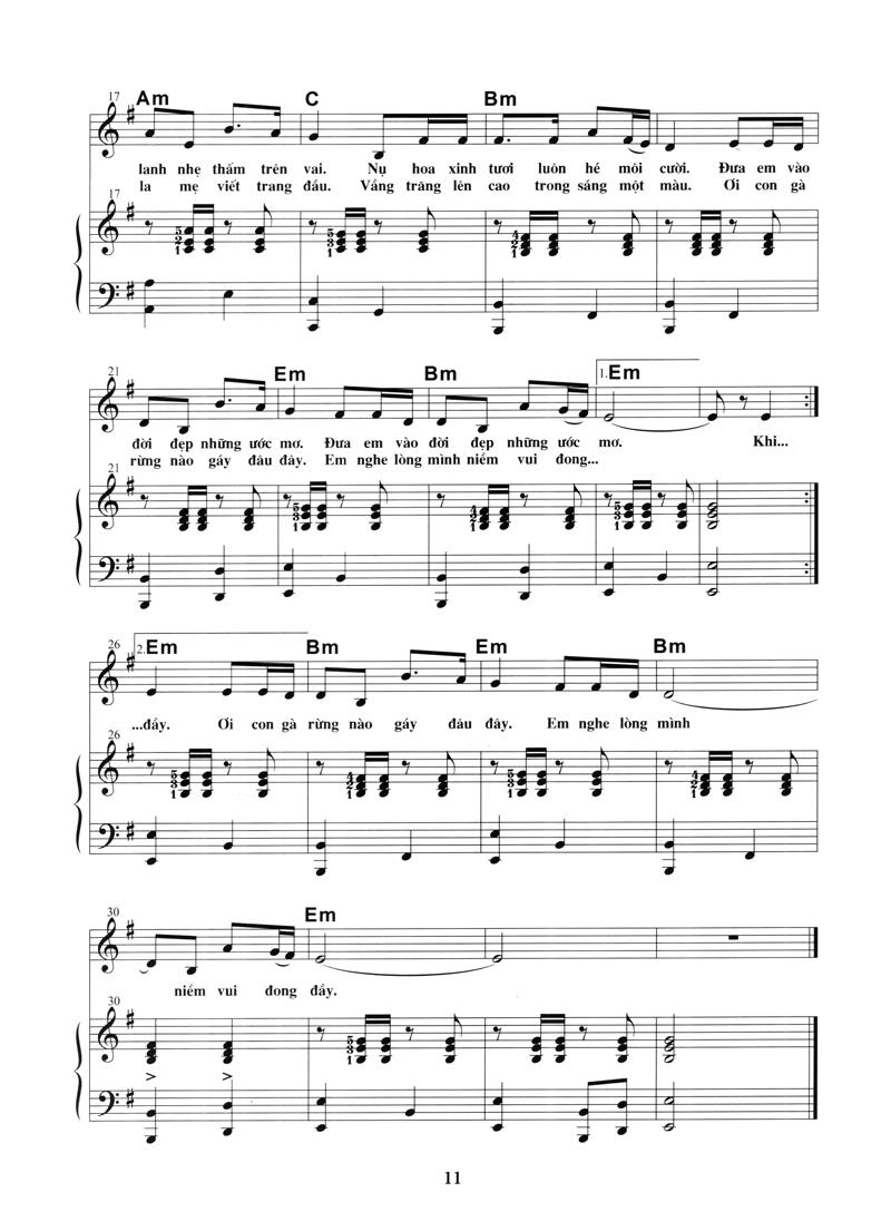 Sách Thực Hành Đệm Piano - Chủ Đề: Ca Khúc Thiếu Nhi (Phần 2)