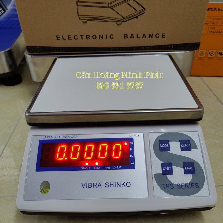 CÂN ĐIỆN TỬ CAO CẤP NHẬT BẢN VIBRA SHINKO 3kg 6kg 15kg 30kg TPS