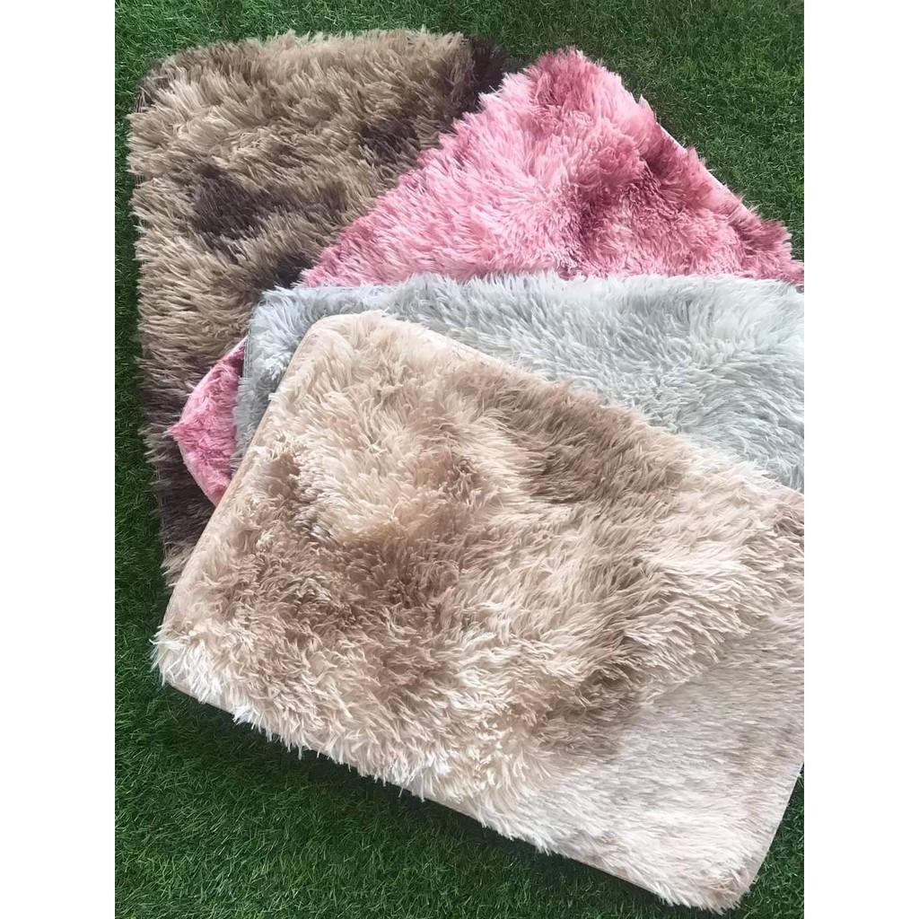 Combo 2 Thảm lông loang lau chân, thảm trải sàn, mềm mịn, chống trượt hh122