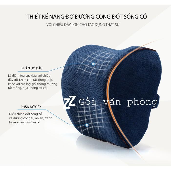 Gối Kê Cổ Ghế Xe Ô Tô Cao Su Non Cao Cấp ZURI PILLOW GLC-04