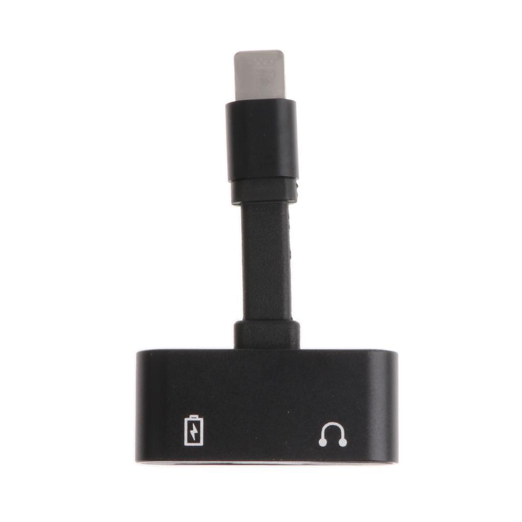 Dual Headphone Jack Audio Charge Adapter For IPhone 7 8 8Plus