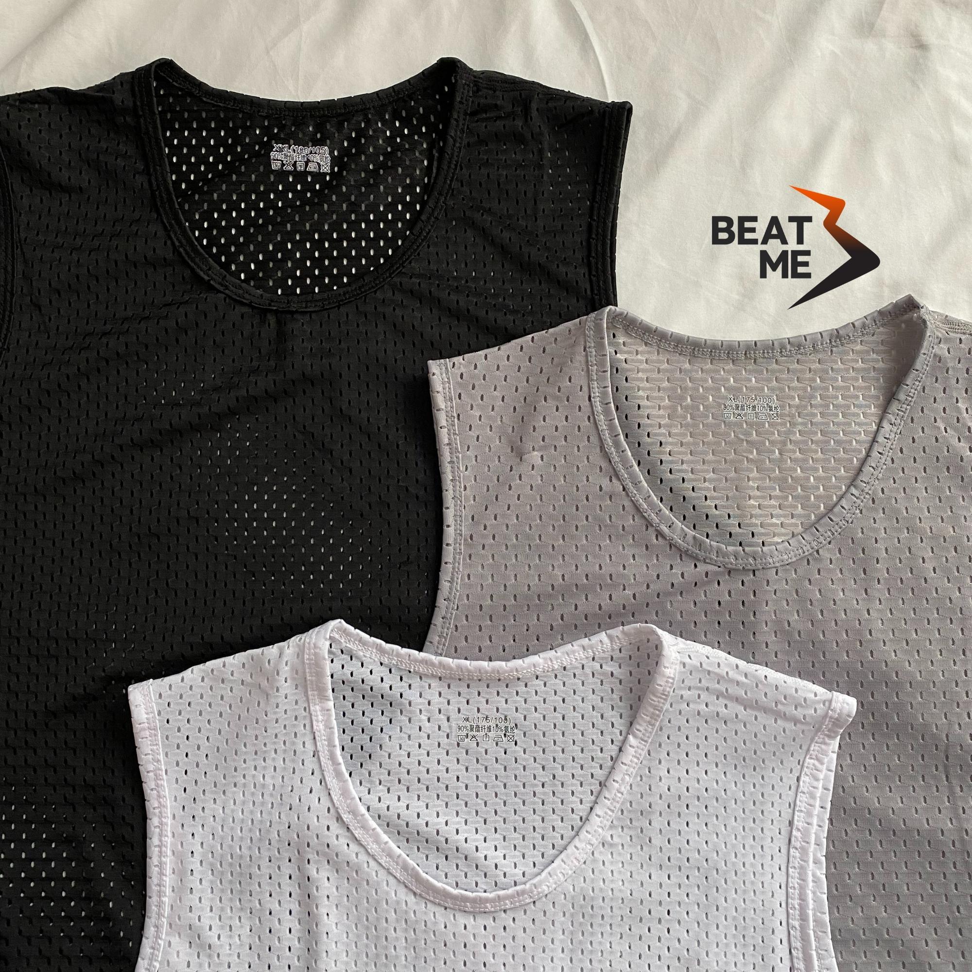 Combo 3 Áo Tank Top Thể Thao Tập Gym Mặc Nhà Beatme Form Thoải Mái Vải Lưới Siêu Thoáng Mát Mau Khô Hút Mồ Hôi Mùa Hè