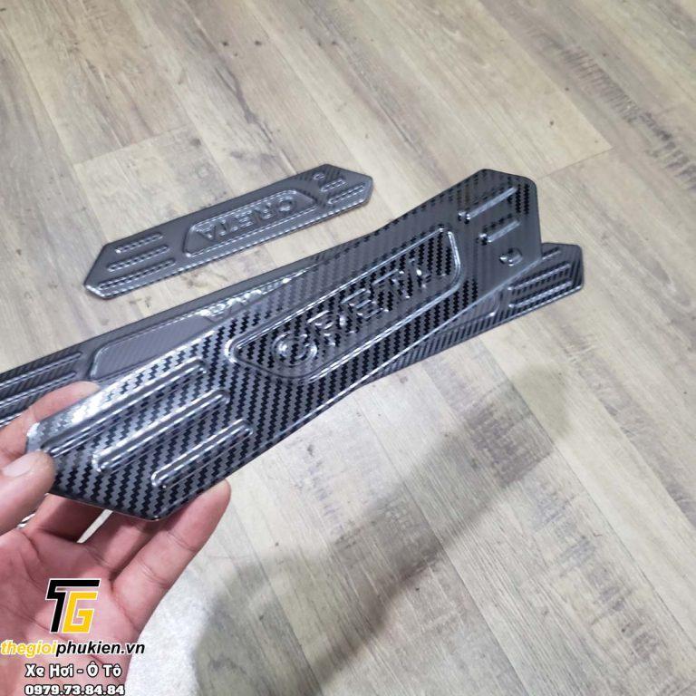 Bộ Ốp bậc cửa, Nẹp bước chân carbon, cacbon Hyundai Creta