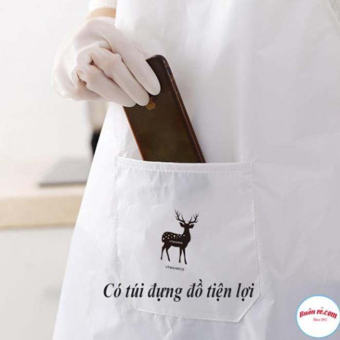 Tạp dề chống thấm hình hươu siêu bền