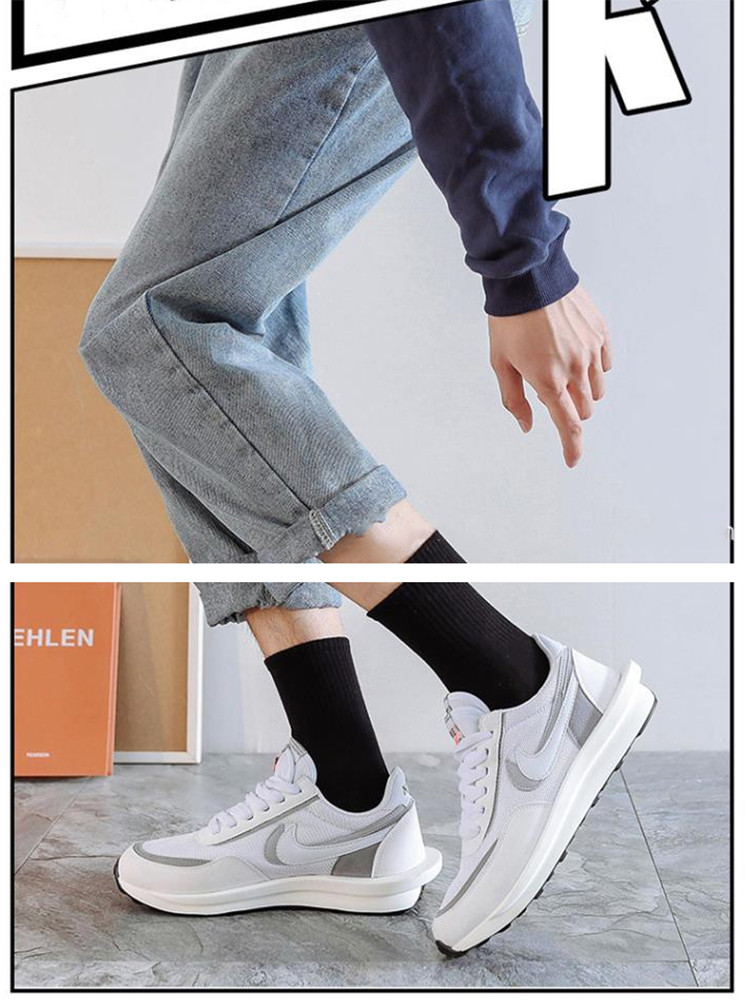 Set 5 Đôi Tất Cao Cổ Unisex Bèo Nhún Gân Tăm Style Thanh Lịch
