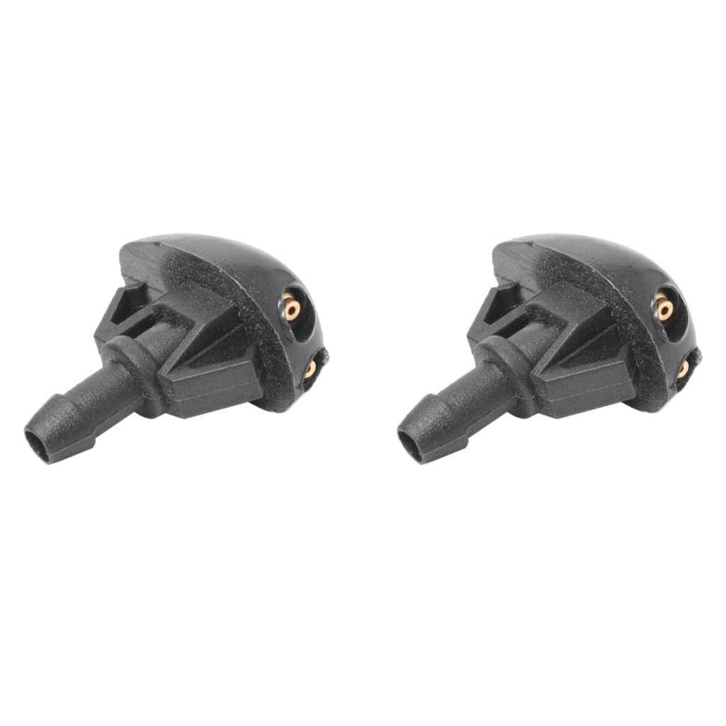 4x Black Windshield Wiper Water Spray Jet Washer Nozzles for Frontier