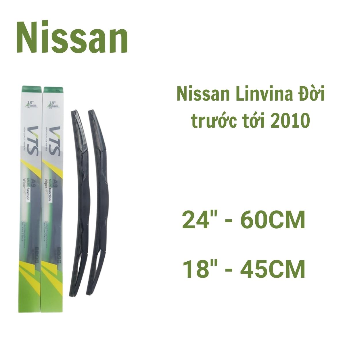 Cần gạt mưa ô tô Silicon thanh 3 khúc A9 dành cho xe Nissan:Juke, Micra, Qashai và các hãng xe khác của Nissan - Hàng nhập khẩu