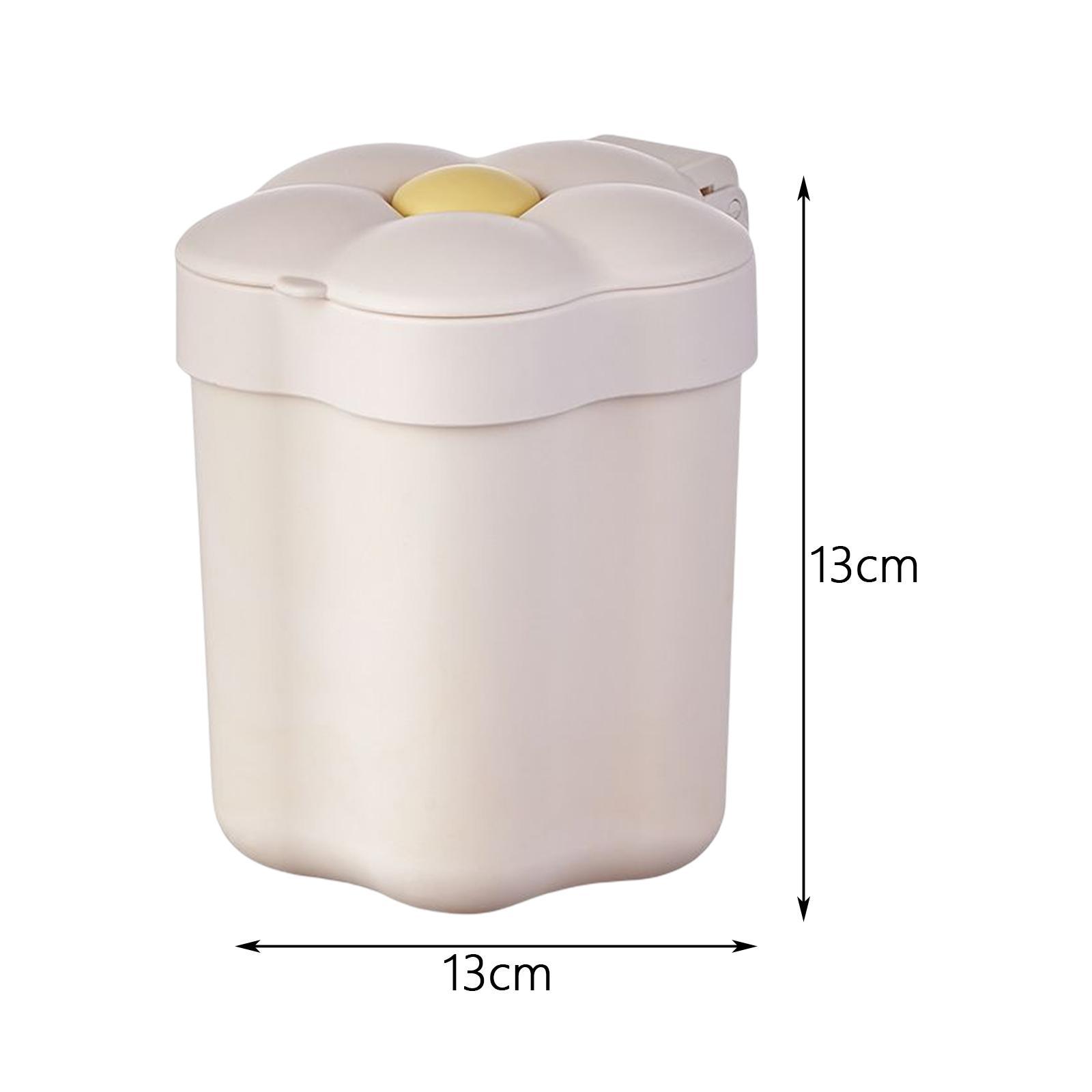 Mini Desktop Trash Can Mini Wastebasket Garbage Bin Waste Can for Bathroom