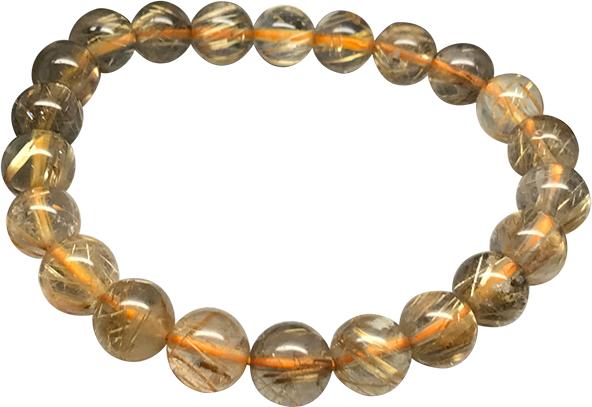 Vòng Đá Thạch Anh Tóc Vàng Ngọc Quý Gemstones TA007