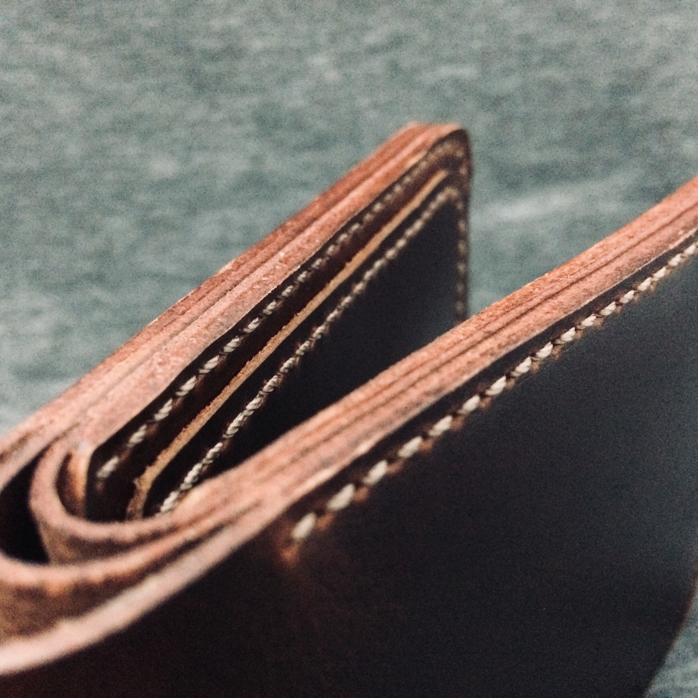 Ví nam da bò handmade bỏ túi dáng ngang