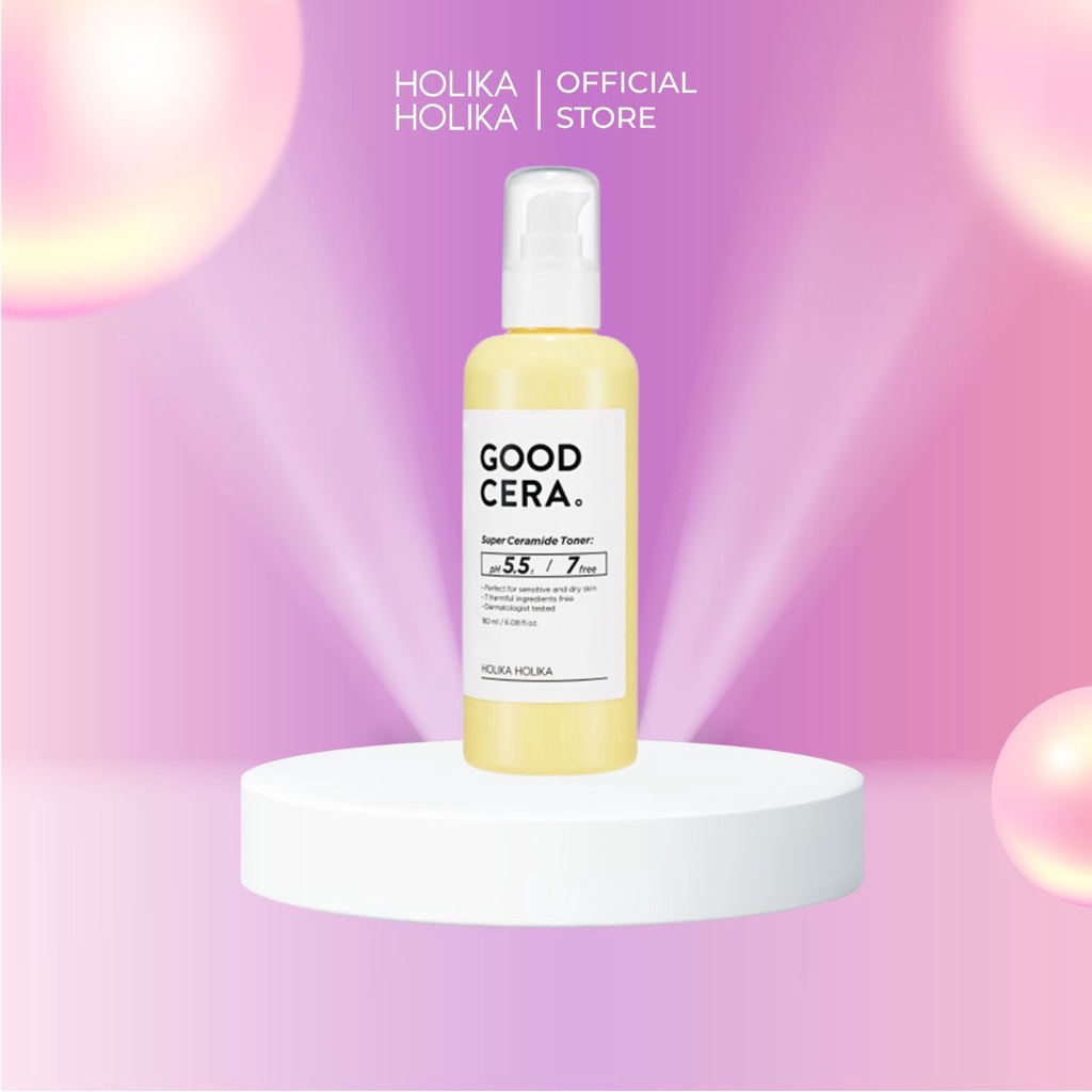 Nước Hoa Hồng Cân Bằng Dưỡng Ẩm Da Holika Holika Good Cera Super Ceramide Toner 180ml