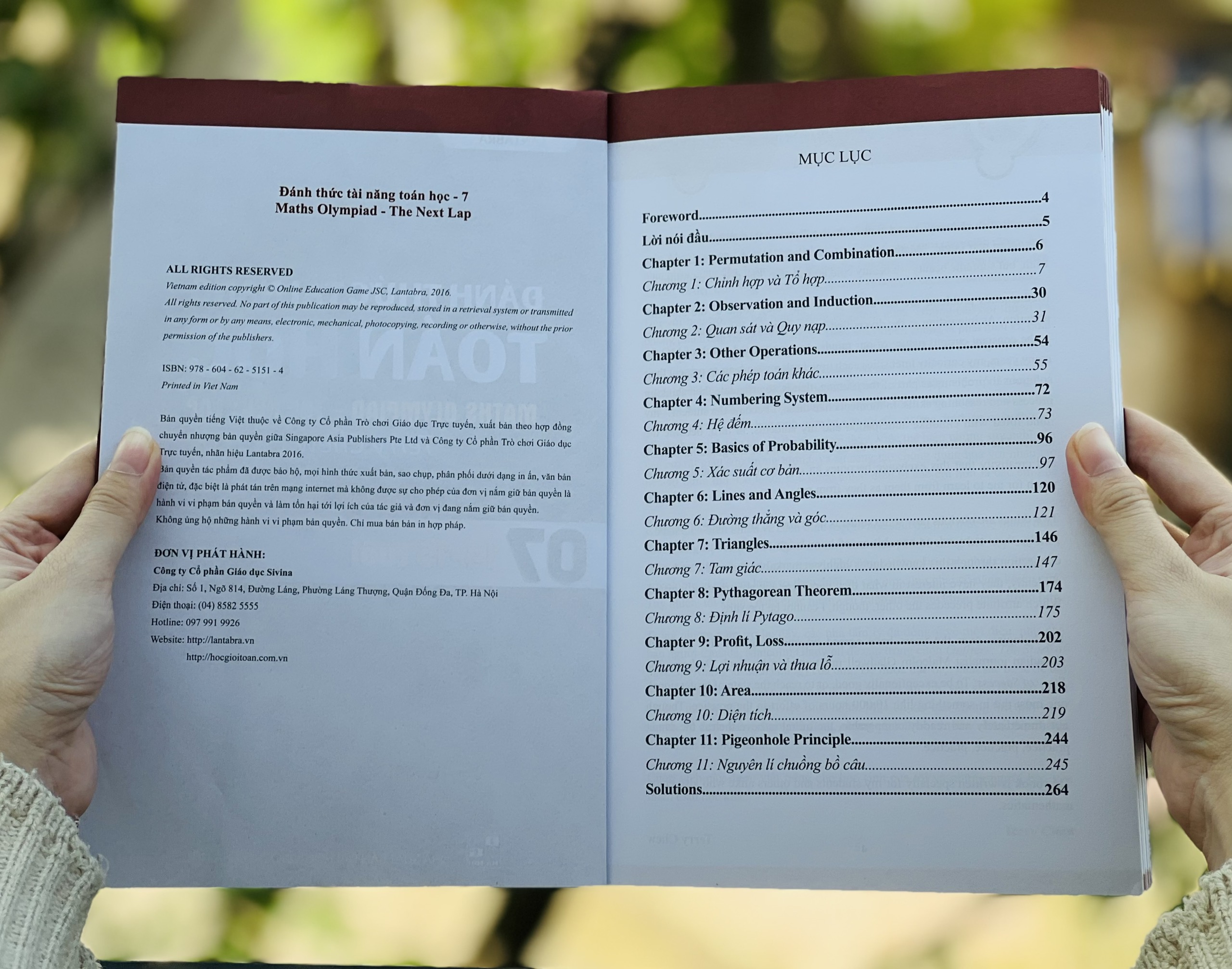 Sách Đánh Thức Tài Năng Toán Học 7 - Sách Song Ngữ Giúp Trẻ Vừa Học Toán Vừa Ôn Luyện Tiếng Anh Theo Chương Trình Singapore, Sách Toán Lớp 8, Lớp 9 - Á Châu Books, Bìa Cứng, In Màu