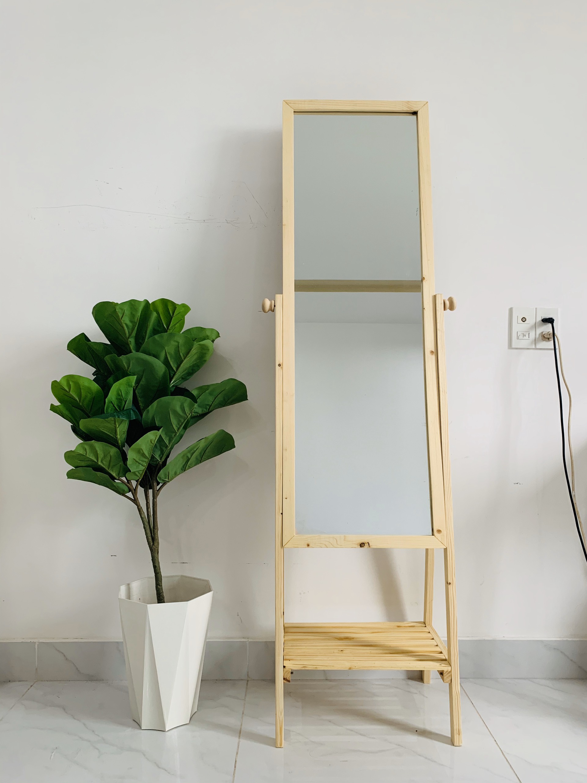 Gương KỆ GỖ SHELF MIRROR