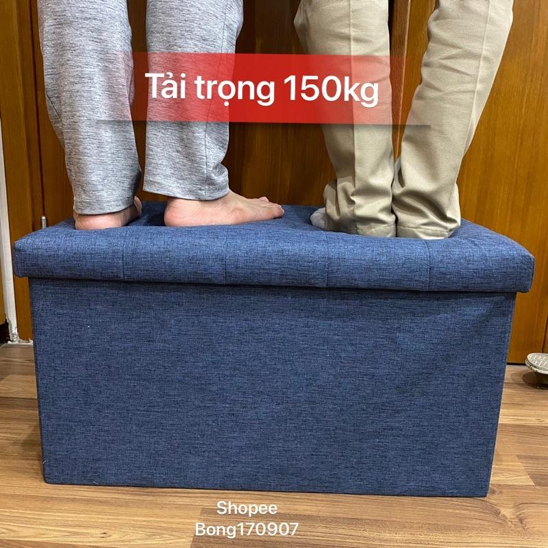 Ghế Dài Sofa Kiêm Hộp Đựng Đồ Chất Vải Oxford 600D Cao Cấp Size Lớn XL 70x39xcao40cm