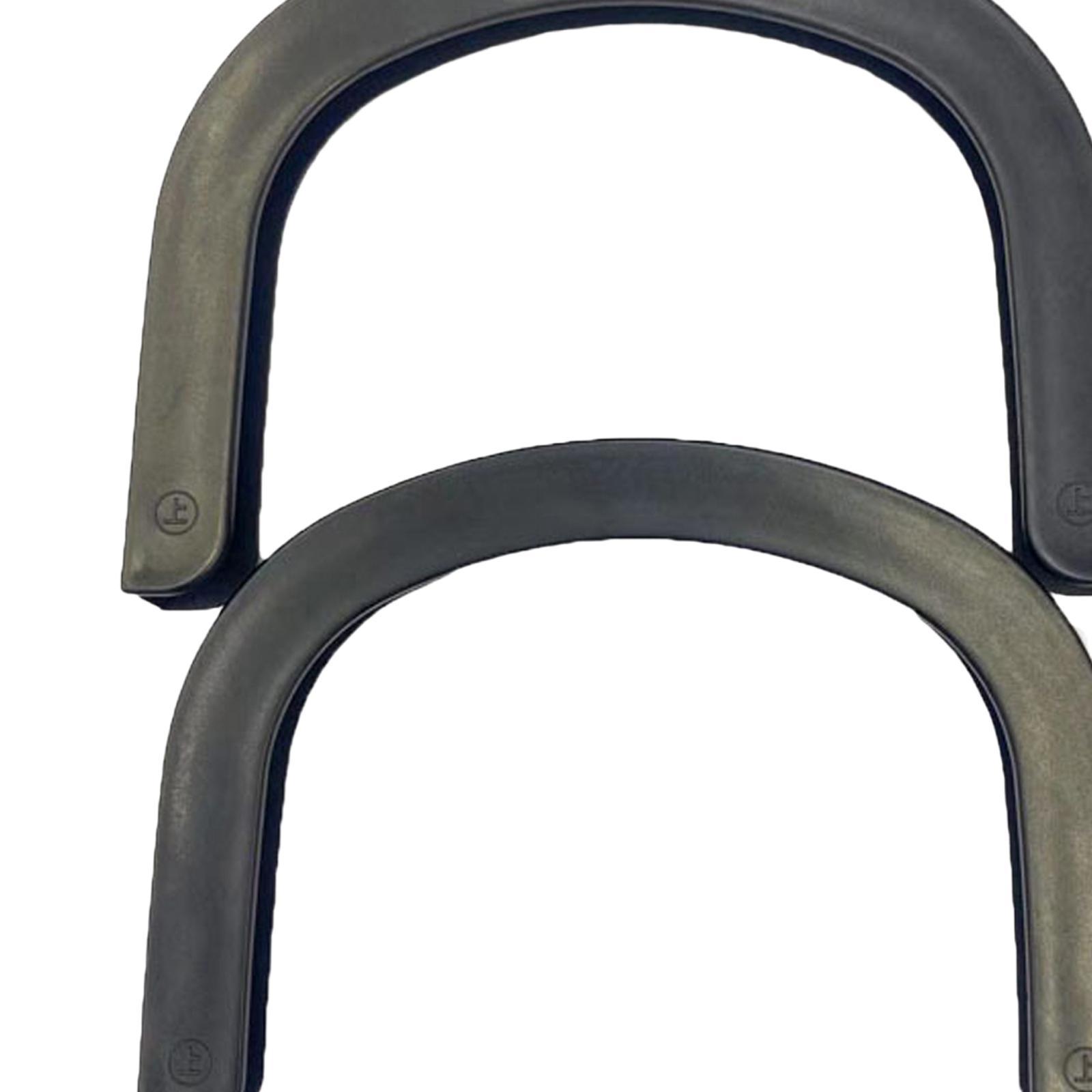 2pcs Rubber Strip  Gear for Longboard Skateboard Protection Black