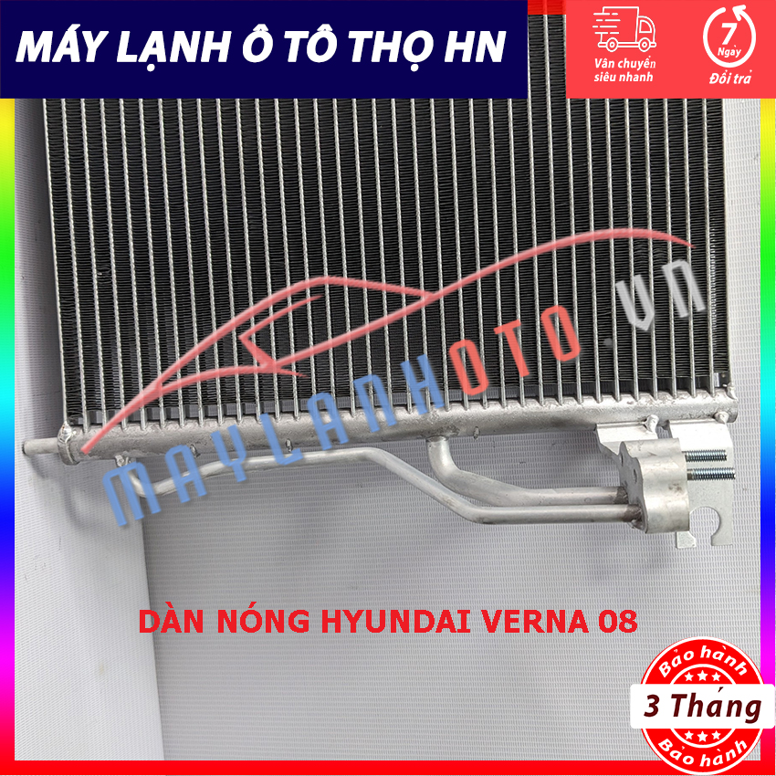 Dàn (giàn) nóng Hyundai Verna New đời 2008 Hàng xịn Hàn Quốc (hàng chính hãng nhập khẩu trực tiếp)