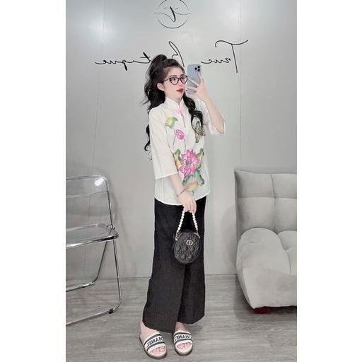 Set lam lụa tay lỡ đi chùa, đi lễ ️ Set lam đẹp giá tốt