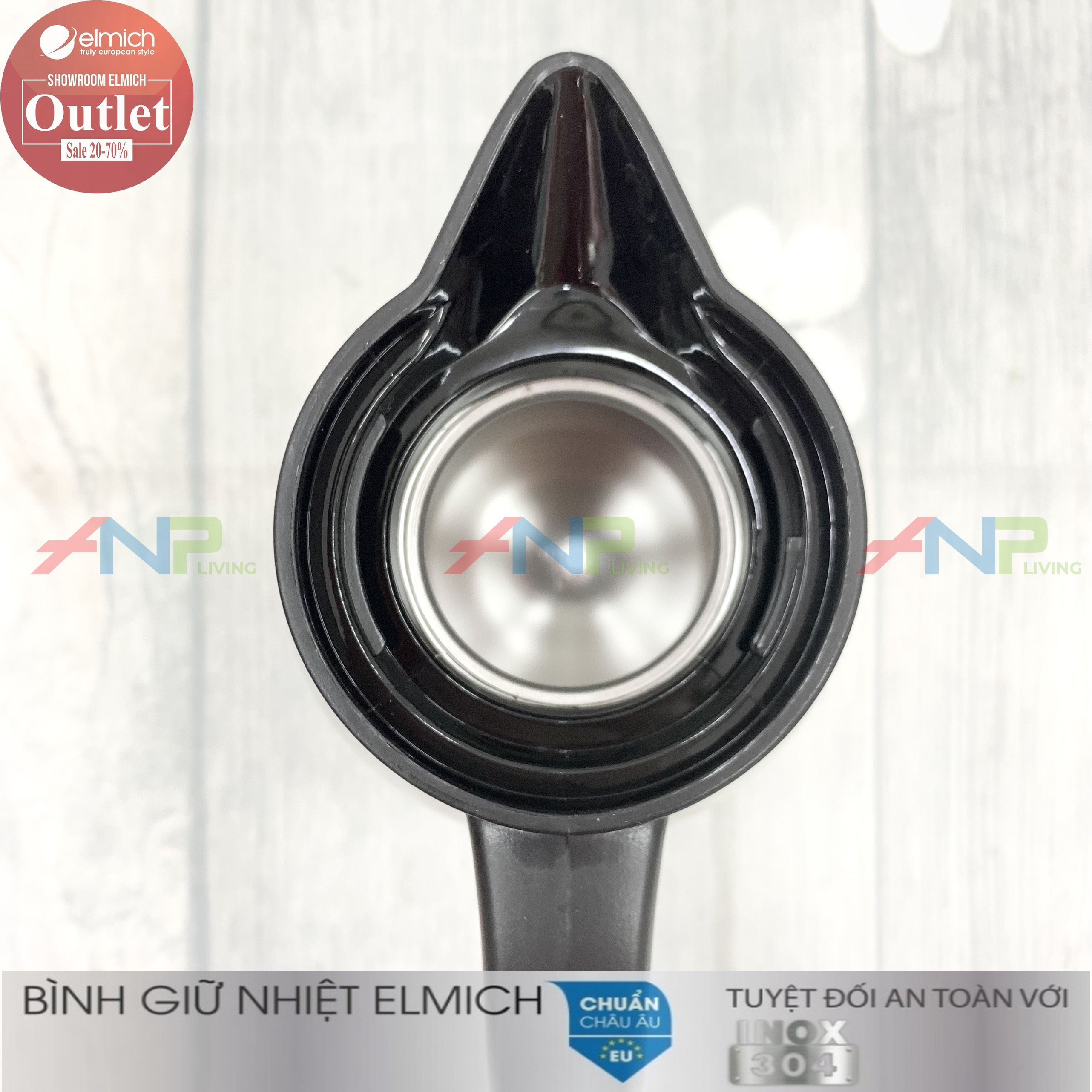 Bình đựng nước giữ nhiệt 2 lớp INOX 304, Tráng Bạc, 1500ml 2000ML Elmich