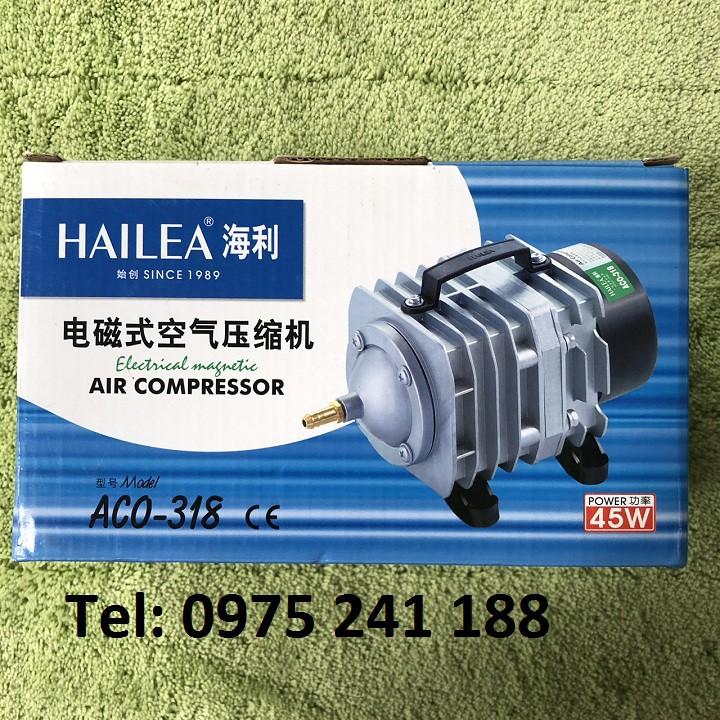 Máy sủi khí công nghiệp Hailea ACO-318, tặng 6 vòi sủi + 6 quả sủi về dùng luôn